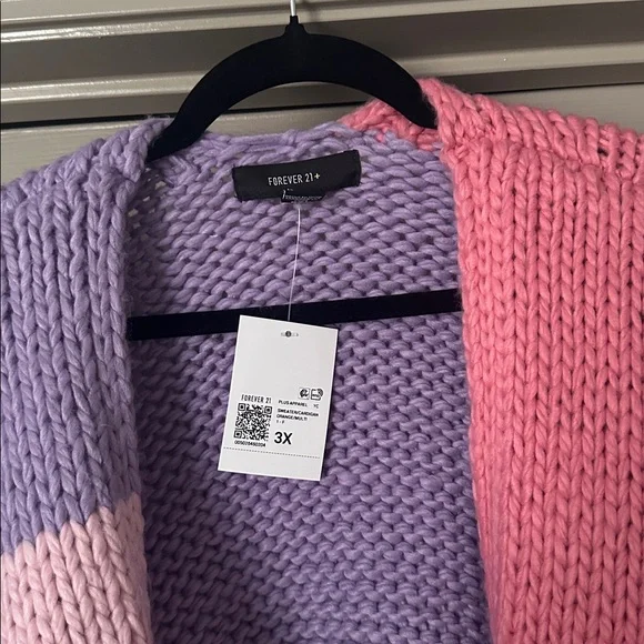 Forever 21 | Colorblock Open-Front Cardigan - Picture 3 of 6